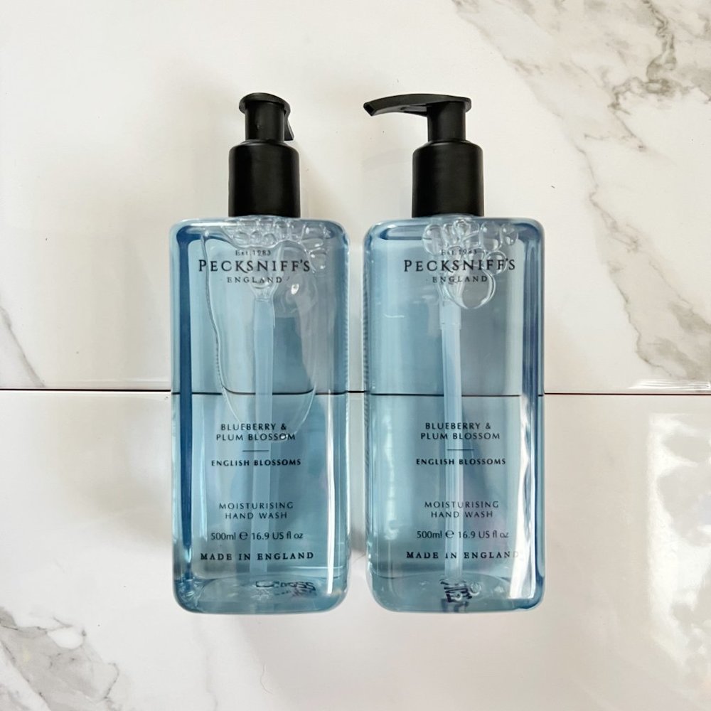 NEW 2x Pecksniffs Blueberry & Plum Blossom Moisturizing Hand Wash 16.9 fl oz